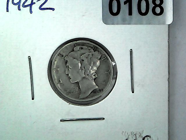 1942 US 10 Cent Mercury Dime