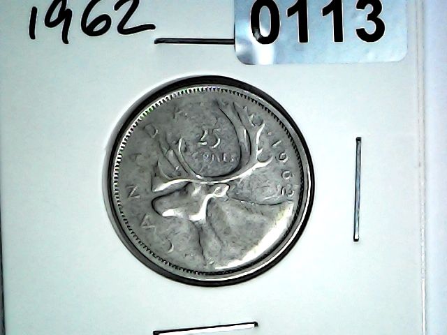 1962 Canada 25 Cent Silver