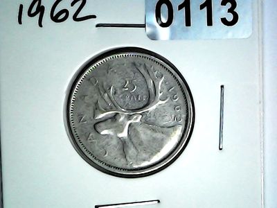 1962 Canada 25 Cent Silver