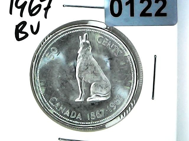 1967 Canada 50 Cent Silver