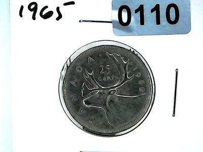 1965 Canada 25 Cent Silver