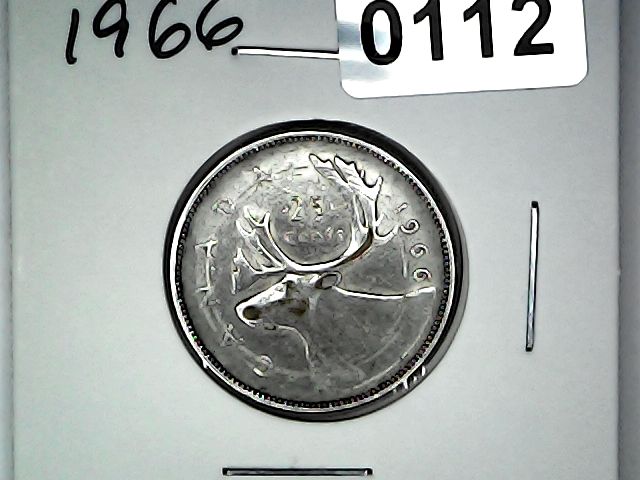 1966 Canada 25 Cent Silver