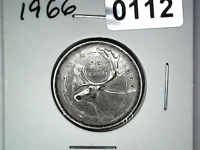 1966 Canada 25 Cent Silver