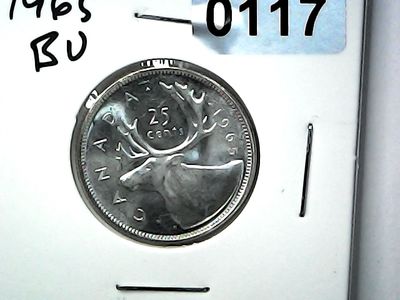 1965 Canada 25 Cent Silver