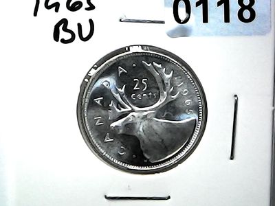 1965 Canada 25 Cent Silver