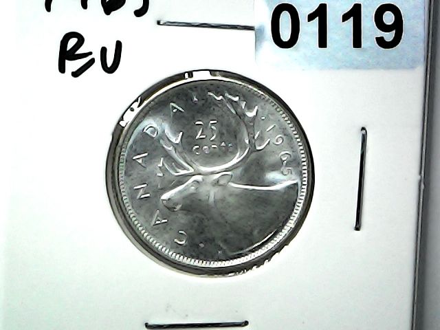 1965 Canada 25 Cent Silver