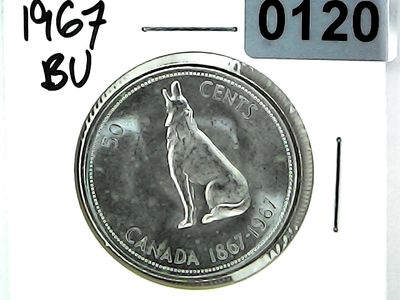 1967 Canada 50 Cent Silver