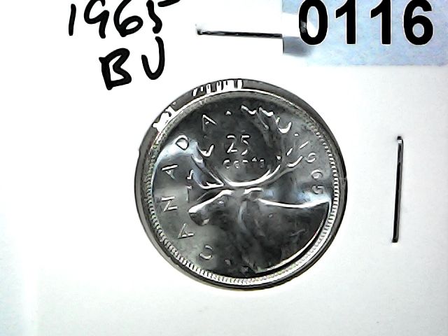 1965 Canada 25 Cent Silver