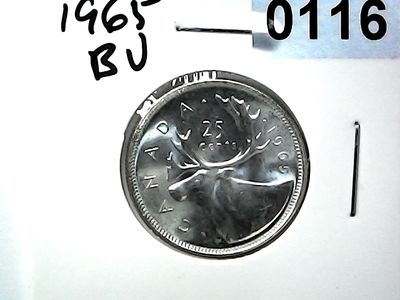 1965 Canada 25 Cent Silver