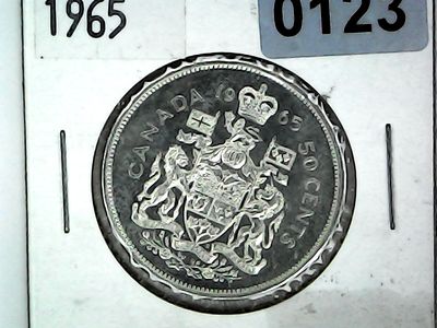 1965 Canada 50 Cent Silver
