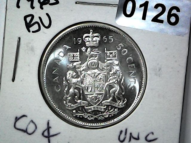 1965 Canada 50 Cent Silver