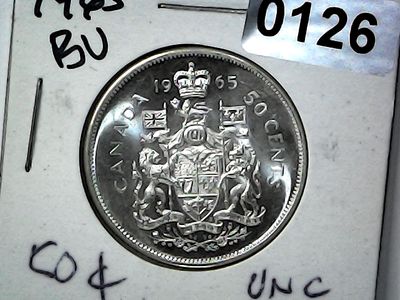 1965 Canada 50 Cent Silver