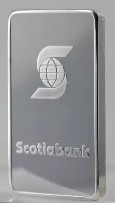 Canada Scotia Bank 10 Troy OZ Silver Bar