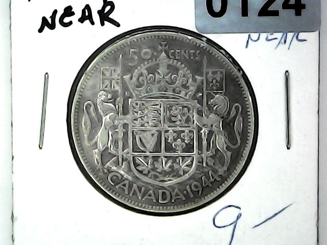 1944 Canada 50 Cent Silver