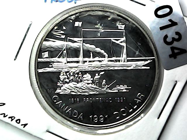 1991 Canada Silver Dollar &quot;Steamship Frontenac&quot;