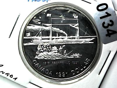 1991 Canada Silver Dollar &quot;Steamship Frontenac&quot;