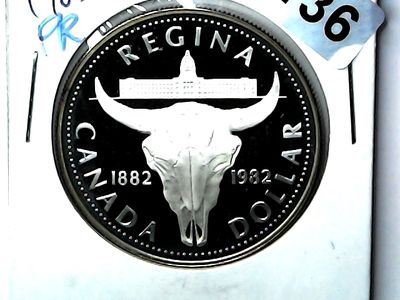 1982 Canada Silver Dollar Regina 1882-1982