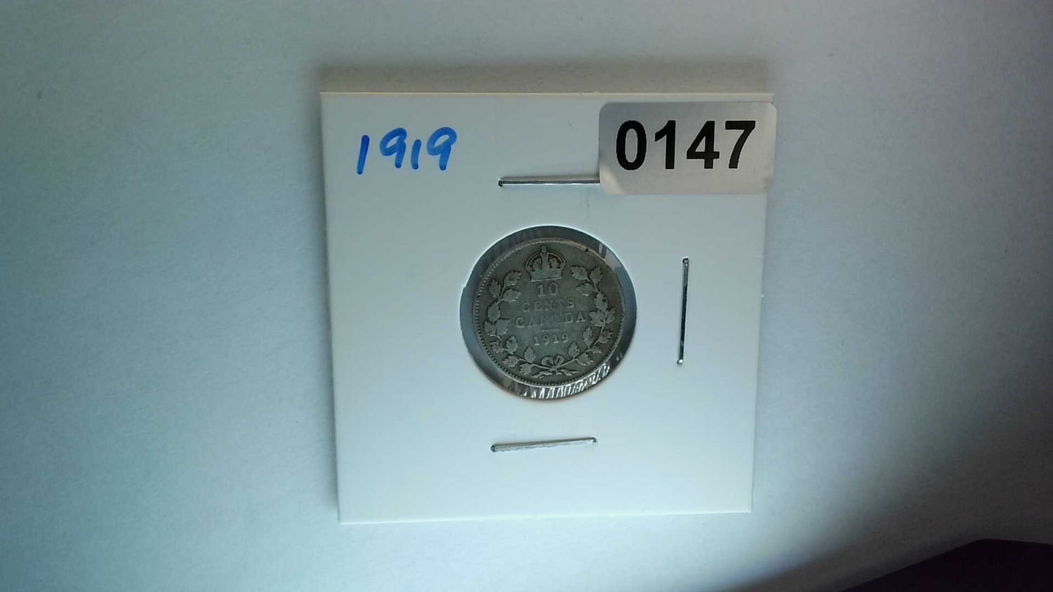 1919 Canada 10 Cent Silver King George V