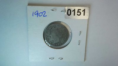 1902 US 5 Cent Liberty Head Nickel