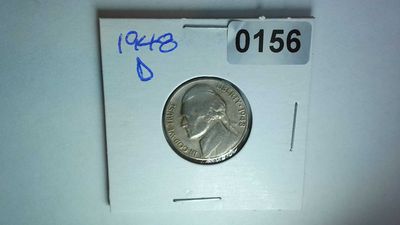 1948-D US 5 Cent Jefferson Nickel