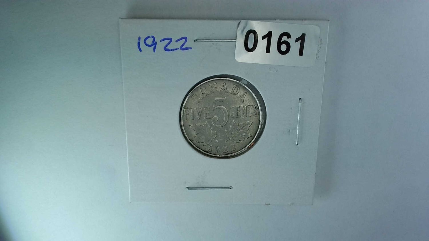 1922 Canada 5 Cent Nickel
