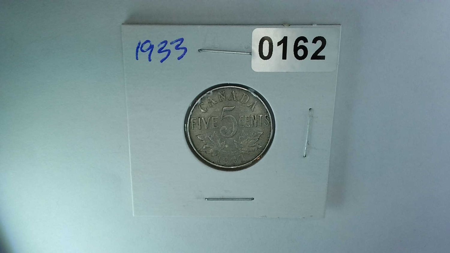 1933 Canada 5 Cent Nickel