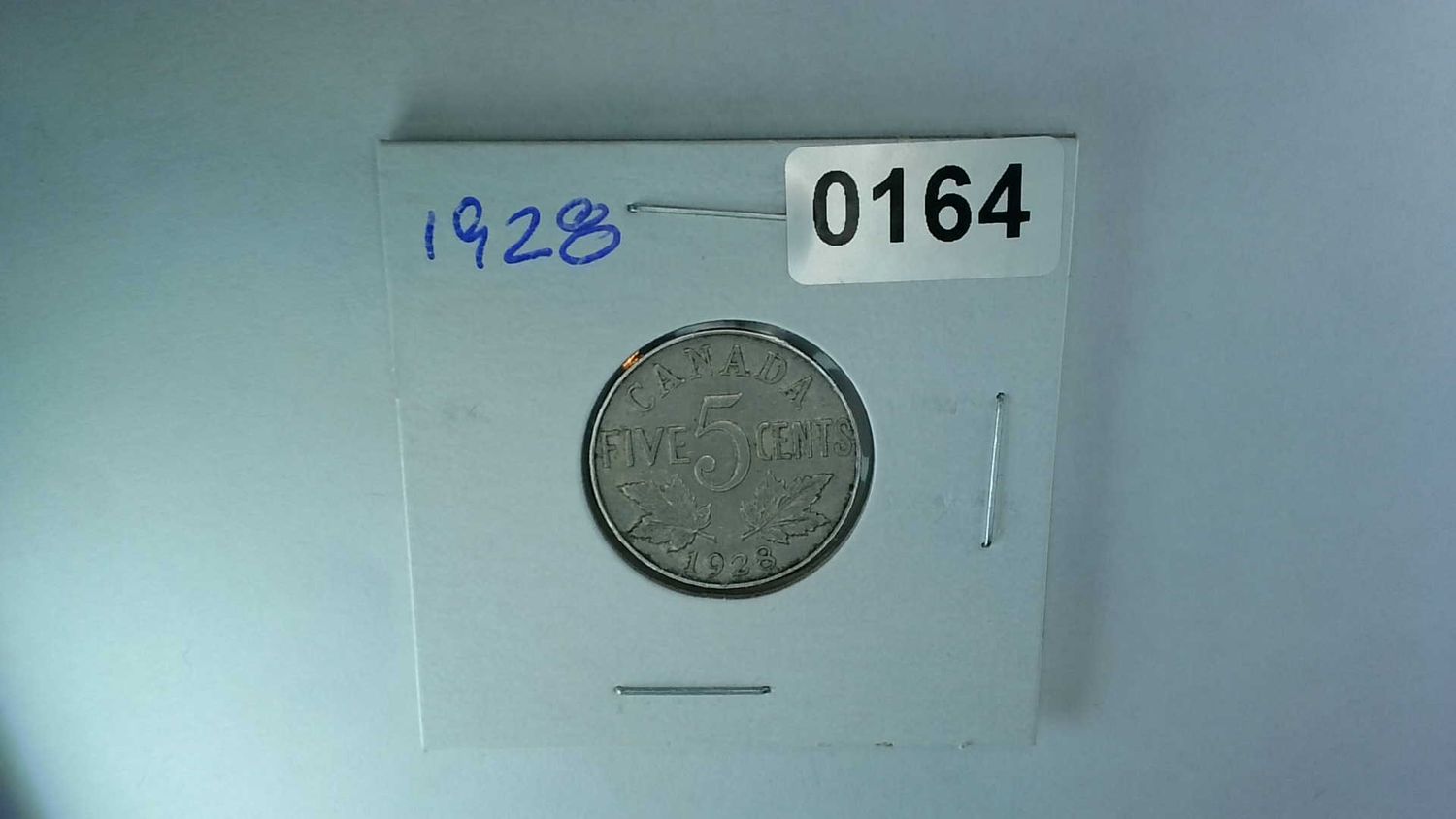 1928 Canada 5 Cent Nickel