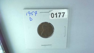 1957-D US 1 Cent Lincoln Wheat Penny