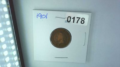 1901 US 1 Cent Indian Head Penny