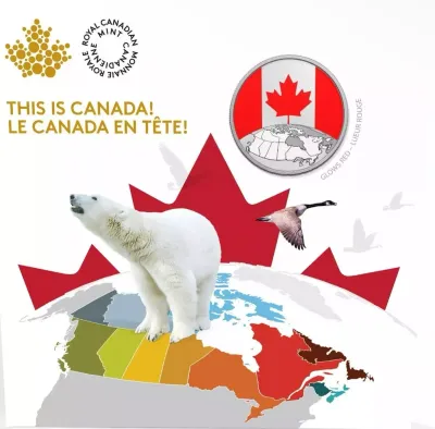 2019 Canada 5$ This Is Canada! Fine Silver Coin.