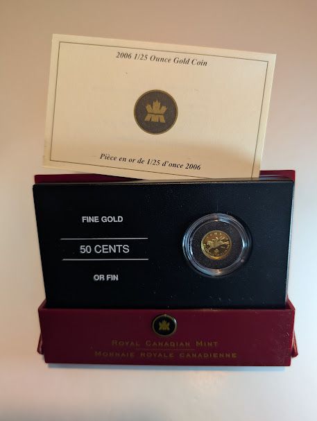 2006 Canada 50 Cents Gold Coin Cowboy &amp; Bronc