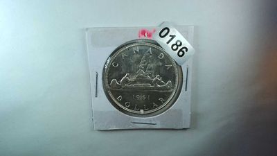 1961 Canada Silver Dollar