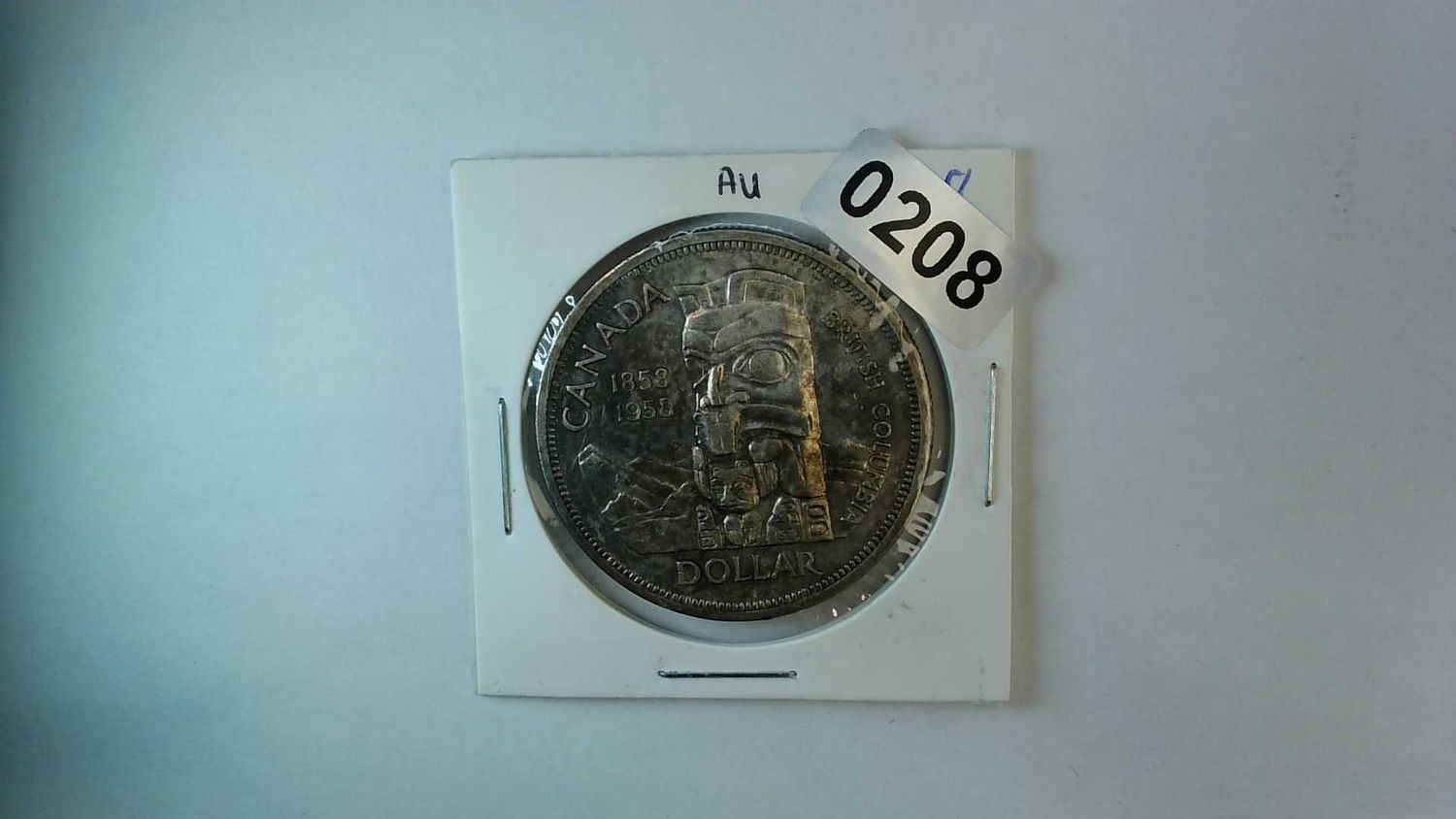 1958 Canada Silver Dollar &quot;Totem&quot;