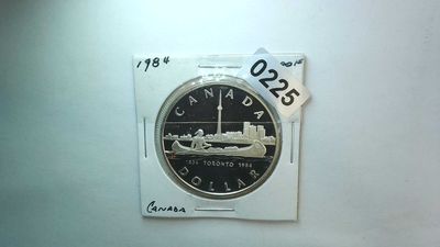 1984 Canada Silver Dollar &quot;Toronto&quot; 1834-1984