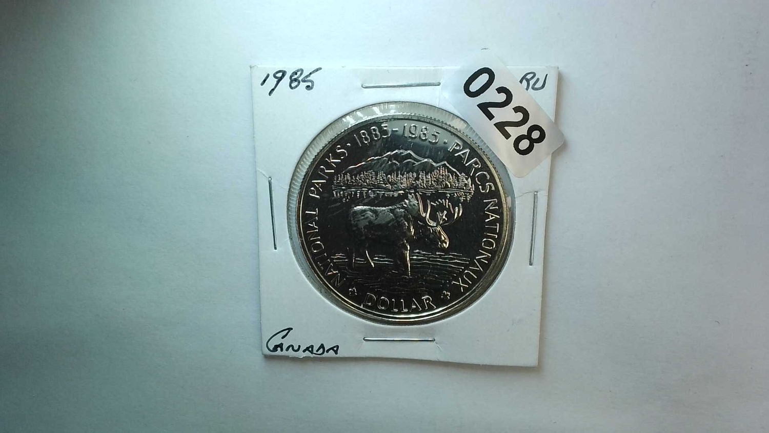 1985 Canada Silver Dollar National Parks 1885-1985