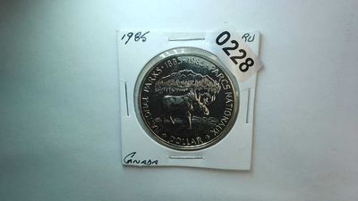 1985 Canada Silver Dollar National Parks 1885-1985
