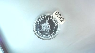 1975 Canada Silver Dollar Calgary 1875-1975