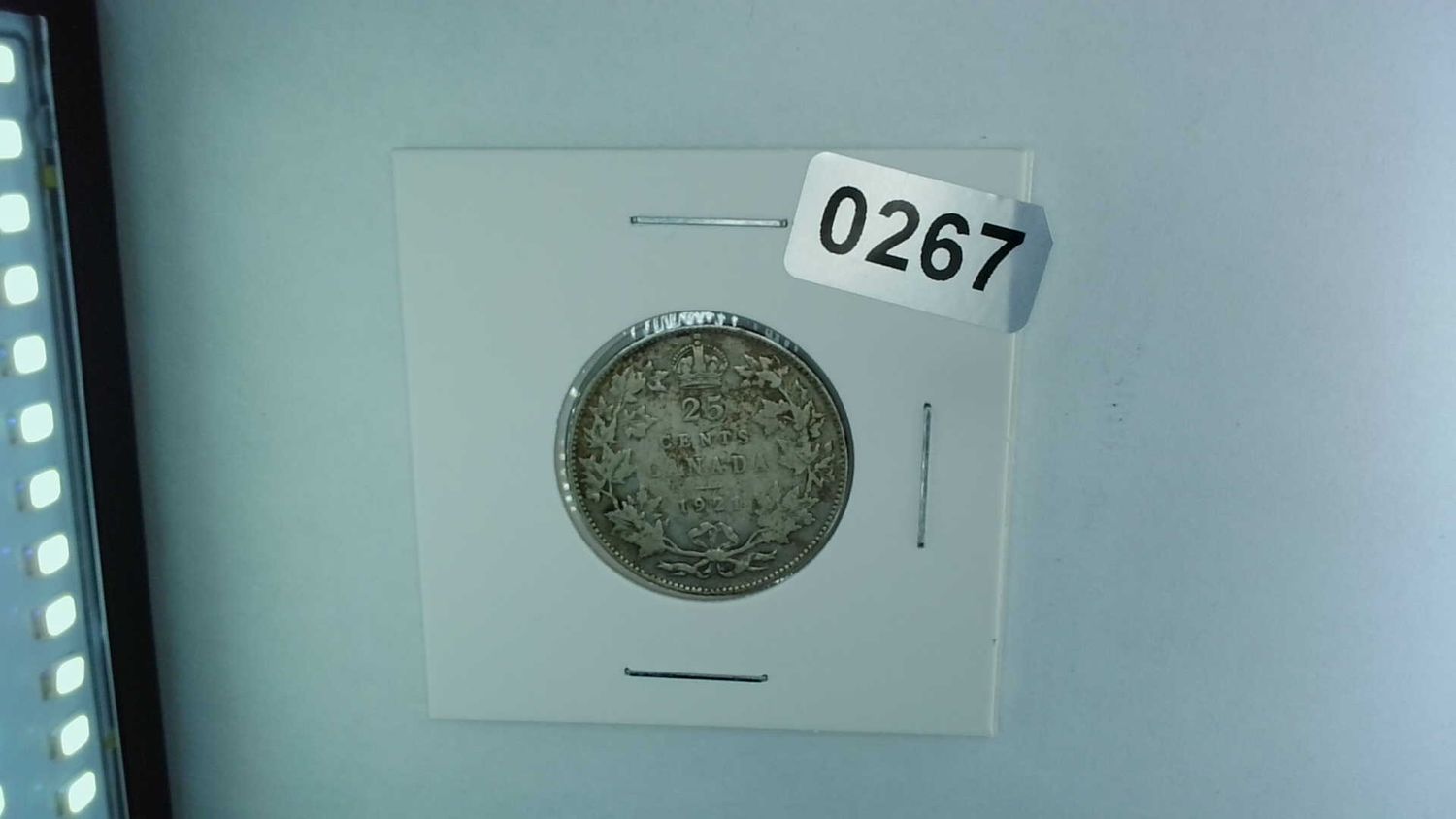 1921 Canada 25 Cent King George V