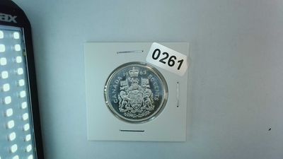 1963 Canada 50 Cent Silver