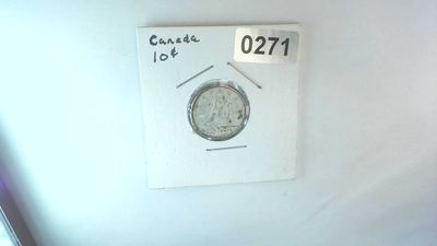 1961 Canada 10 Cent Silver