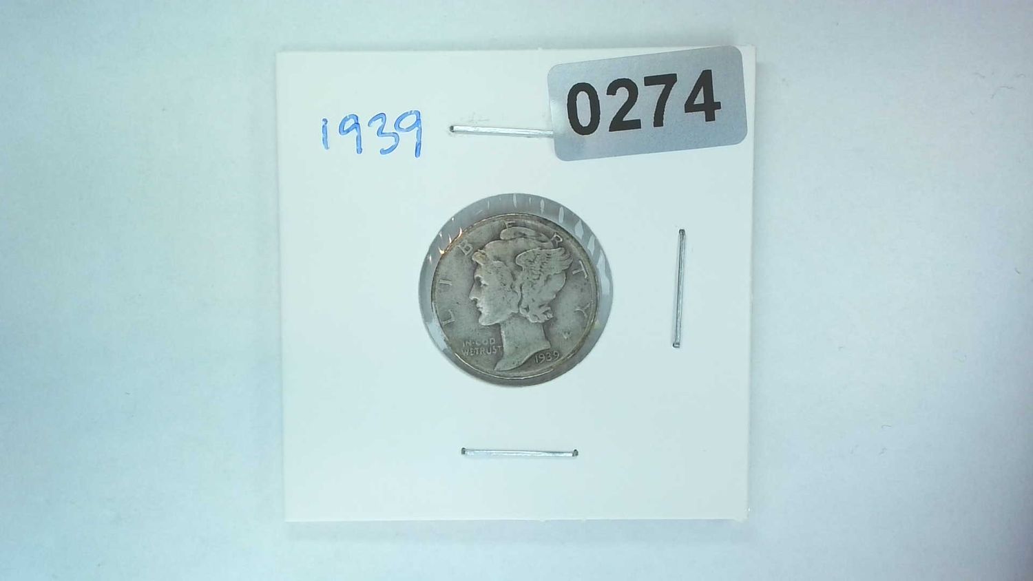 1939 US 10 Cent Mercury Dime