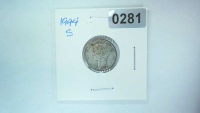 1944-S US 10 Cent Mercury Dime