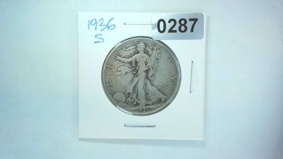 1936-S US Walking Liberty Half Dollar