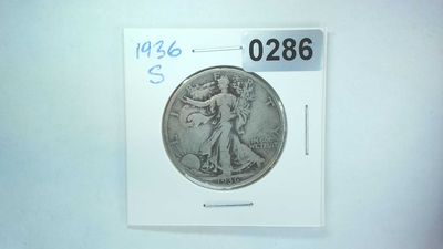 1936-S US Walking Liberty Half Dollar