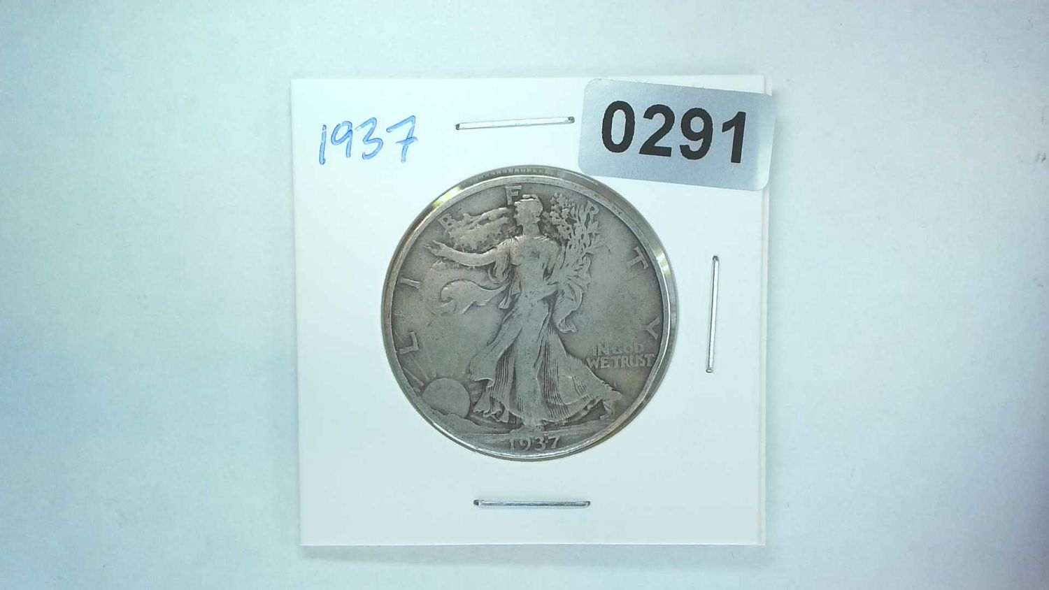 1937 US Walking Liberty Half Dollar
