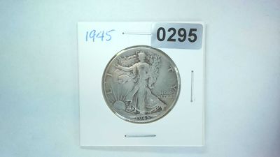 1945 US Walking Liberty Half Dollar