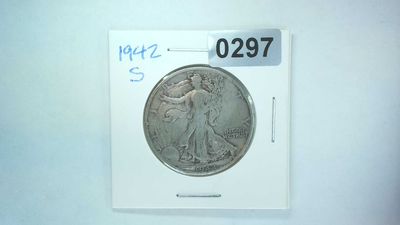 1942-S US Walking Liberty Half Dollar