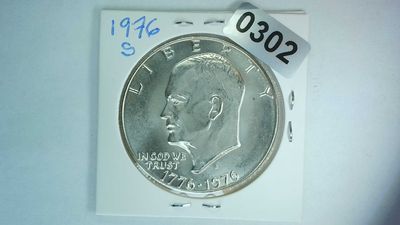 1776-1976-S US Eisenhower Silver Dollar