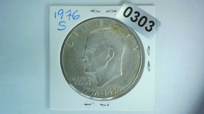 1776-1976-S US Eisenhower Silver Dollar