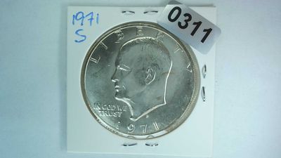 1971-S US Eisenhower Silver Dollar Apollo Mission